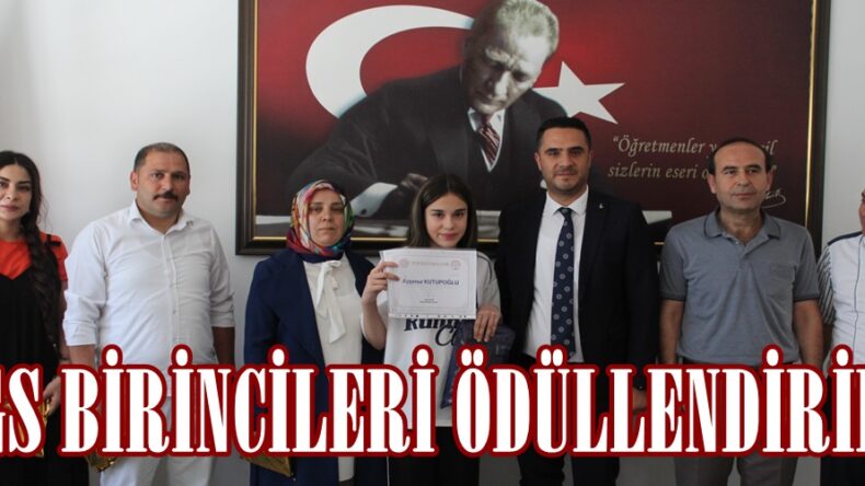 LGS BİRİNCİLERİ ÖDÜLLENDİRİLDİ.