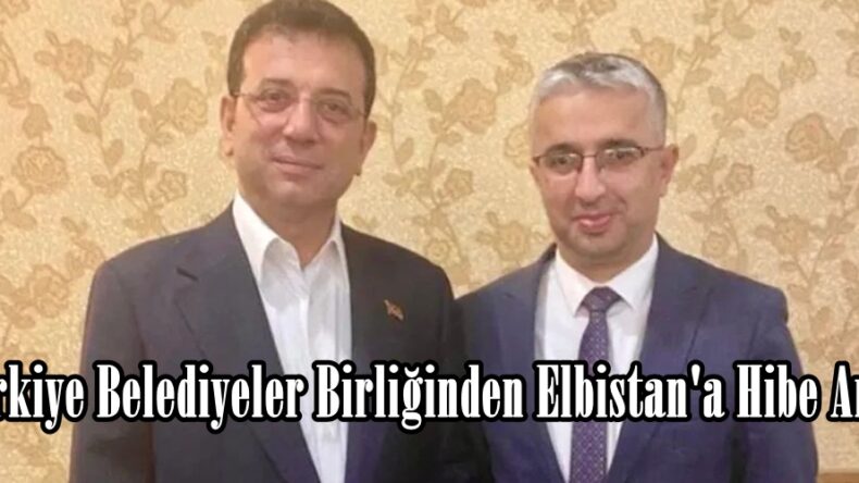 Türkiye Belediyeler Birliğinden Elbistan’a Hibe Araç.