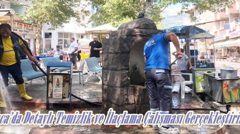 Ilıca’da Detaylı Temizlik ve İlaçlama Çalışması Gerçekleştirildi.
