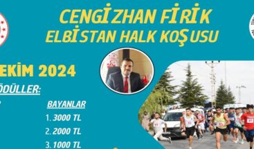 Elbistan’da 6 Ekim’de Ödüllü Halk Koşusu düzenlenecek.