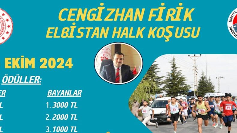 Elbistan’da 6 Ekim’de Ödüllü Halk Koşusu düzenlenecek.