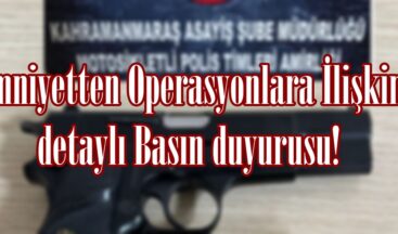 Emniyetten Operasyonlara İlişkin detaylı Basın duyurusu!