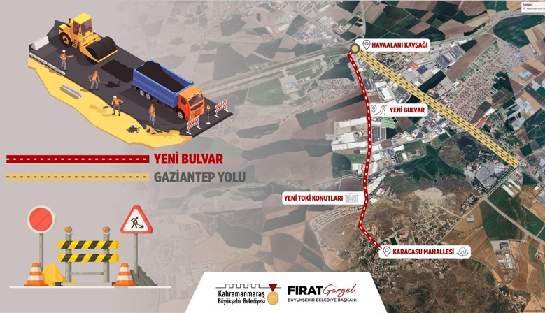 Büyükşehir’den Dulkadiroğlu’na Yeni Bulvar.