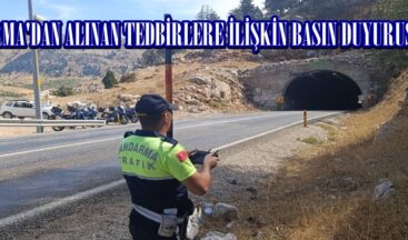 JANDARMA’DAN ALINAN TEDBİRLERE İLİŞKİN BASIN DUYURUSU!