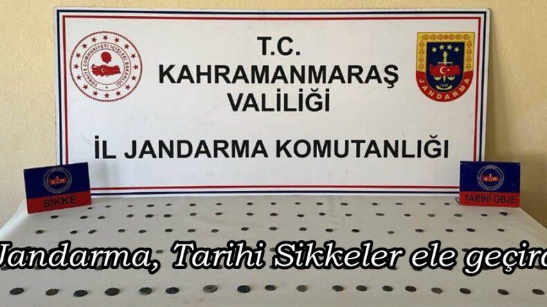 Jandarma, Tarihi Sikkeler ele geçirdi.