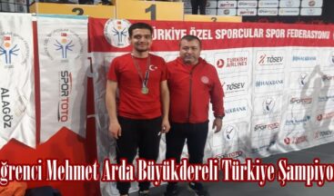 KSÜ’li Öğrenci Mehmet Arda Büyükdereli Türkiye Şampiyonu Oldu!