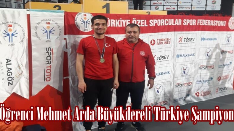 KSÜ’li Öğrenci Mehmet Arda Büyükdereli Türkiye Şampiyonu Oldu!