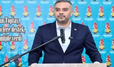 Başkan Toptaş, önce gençlere destek, sonra müjde verdi.