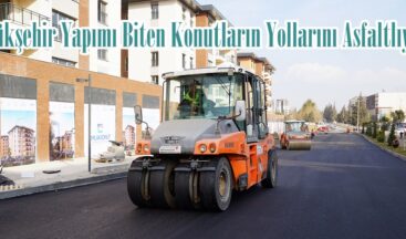 Büyükşehir Yapımı Biten Konutların Yollarını Asfaltlıyor.