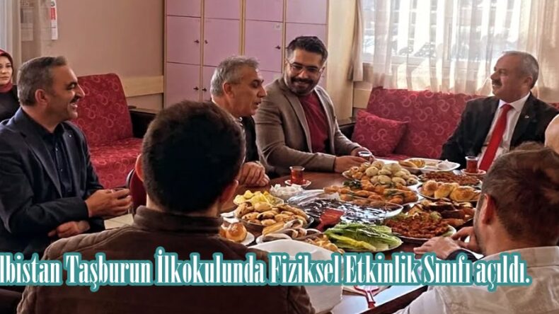 Elbistan Taşburun İlkokulunda Fiziksel Etkinlik Sınıfı açıldı.