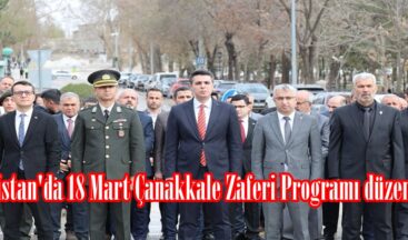 Elbistan’da 18 Mart Çanakkale Zaferi Programı düzenlendi.