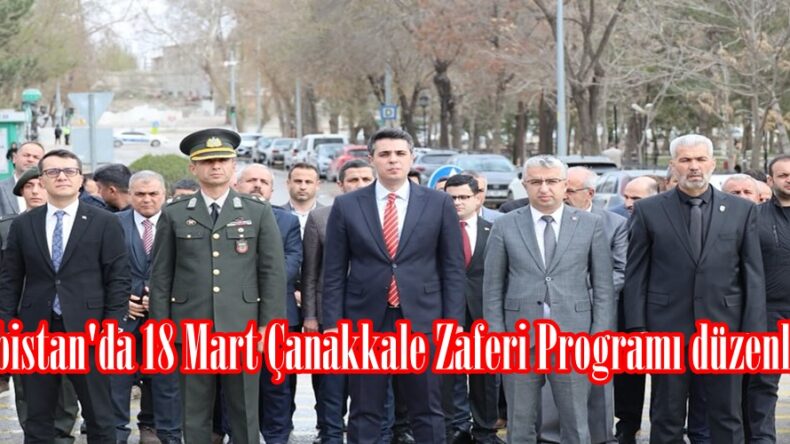 Elbistan’da 18 Mart Çanakkale Zaferi Programı düzenlendi.