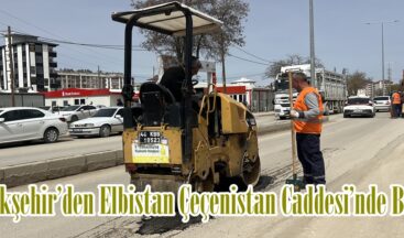 Büyükşehir’den Elbistan Çeçenistan Caddesi’nde Bakım.