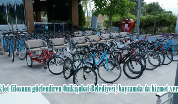 Bisiklet filosunu güçlendiren Onikişubat Belediyesi, bayramda da hizmet verecek.