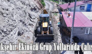 Büyükşehir Ekinözü Grup Yollarında Çalışıyor.