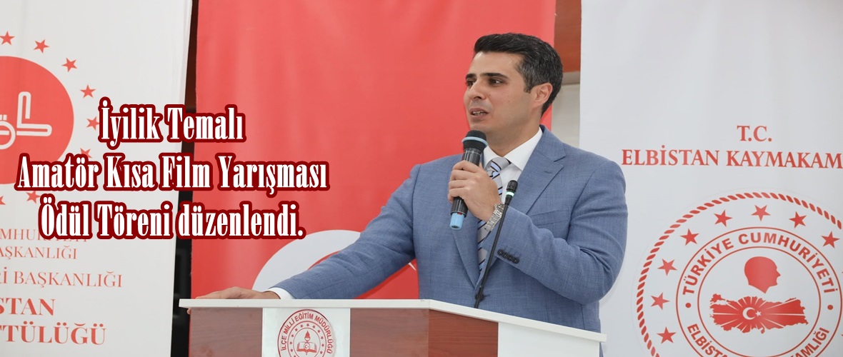 İyilik Temalı Amatör Kısa Film Yarışması Ödül Töreni düzenlendi.