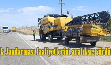 Trafik Jandarması faaliyetlerini aralıksız sürdürüyor.