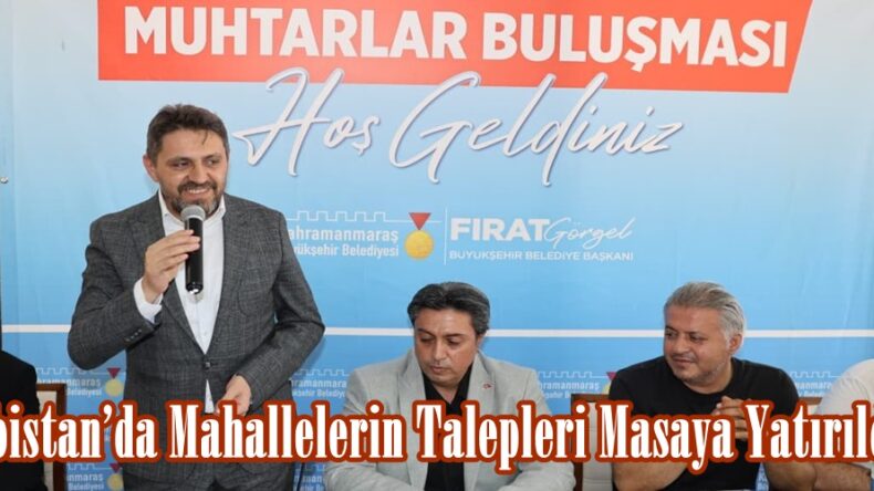Elbistan’da Mahallelerin Talepleri Masaya Yatırıldı.