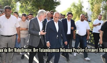 “Elbistan’da Her Mahallemize, Her Vatandaşımıza Dokunan Projeler Üretmeyi Sürdürüyoruz”