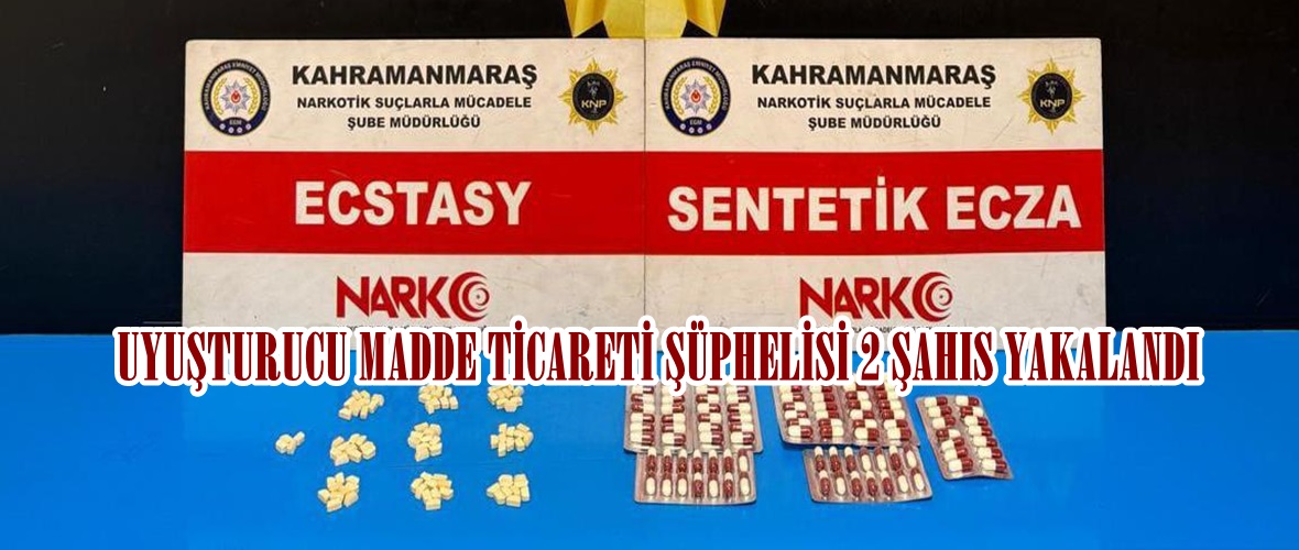 UYUŞTURUCU MADDE TİCARETİ ŞÜPHELİSİ 2 ŞAHIS YAKALANDI.