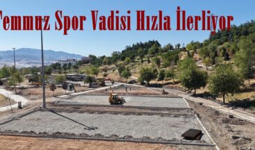 15 Temmuz Spor Vadisi Hızla İlerliyor.