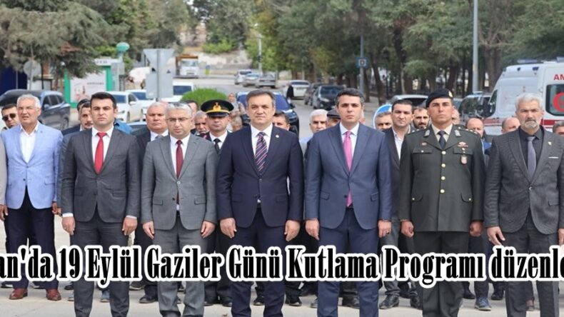 Elbistan’da 19 Eylül Gaziler Günü Kutlama Programı düzenlendi.