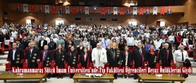 Kahramanmaraş Sütçü İmam Üniversitesi’nde Tıp Fakültesi Öğrencileri Beyaz Önlüklerini Giydi.