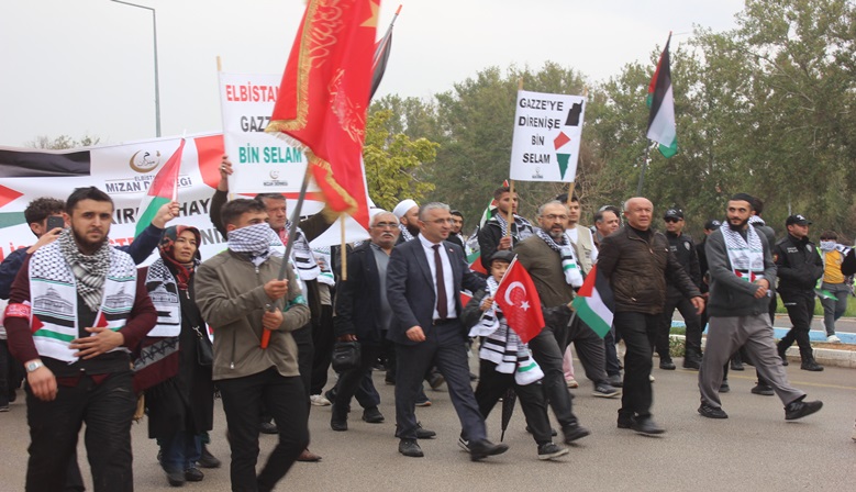 Elbistan’dan Gazze’ye Selam Yürüyüşü!