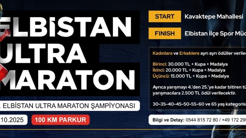 Elbistan’da spor dolu hafta: Ultra Maraton ve Halk Koşusu heyecanı