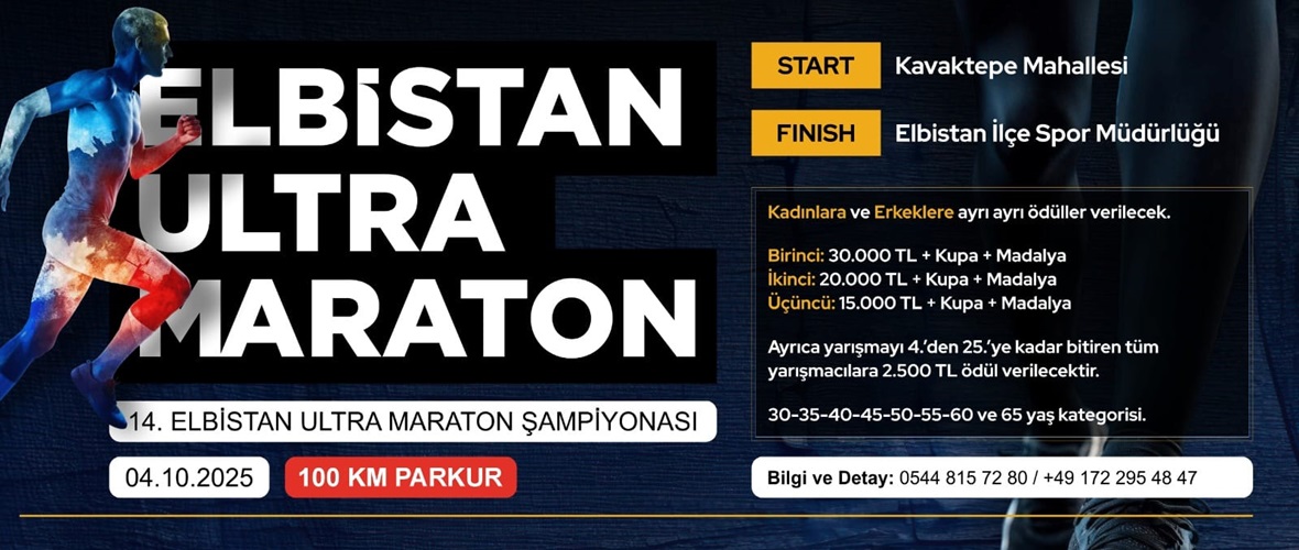 Elbistan’da spor dolu hafta: Ultra Maraton ve Halk Koşusu heyecanı