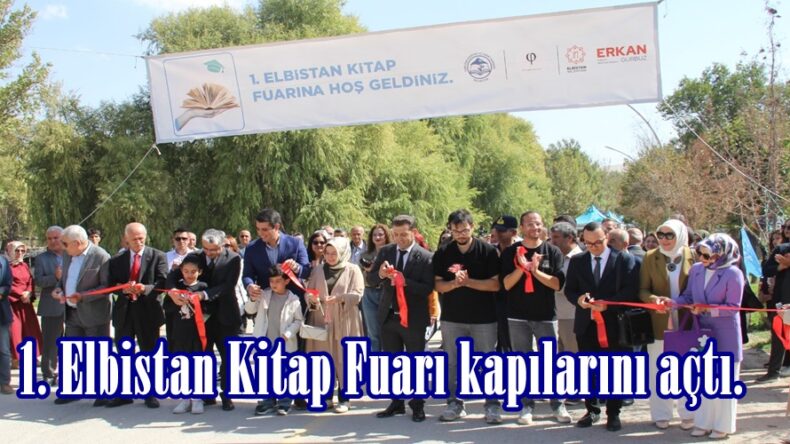 1. Elbistan Kitap Fuarı kapılarını açtı.