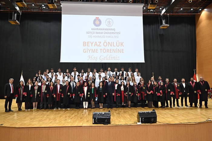 KSÜ Diş Hekimliği Fakültesinde Beyaz Önlük Giyme Töreni Düzenlendi.