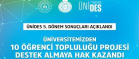 KSÜ’den 10 Öğrenci Topluluğu Projesi ÜNİDES’ten Destek Almaya Hak Kazandı.