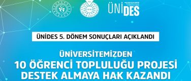 KSÜ’den 10 Öğrenci Topluluğu Projesi ÜNİDES’ten Destek Almaya Hak Kazandı.