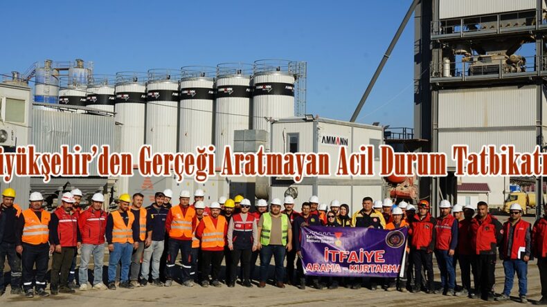 Büyükşehir’den Gerçeği Aratmayan Acil Durum Tatbikatı.