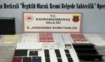 Elbistan Merkezli ”Örgütlü Olarak Resmi Belgede Sahtecilik” Operasyonu!