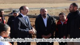 Kaymakam Sarıdoğan, Elbistan Hayvan Barınağında ki çalışmaları inceledi.