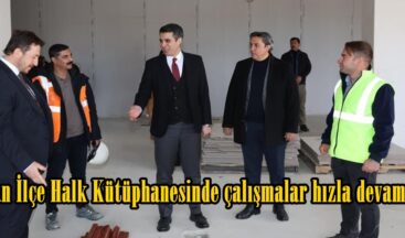 Elbistan İlçe Halk Kütüphanesinde çalışmalar hızla devam ediyor.