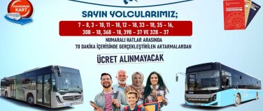 Büyükşehir’den Ücretsiz Aktarma.