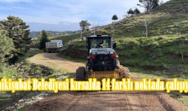 Onikişubat Belediyesi kırsalda 14 farklı noktada çalışıyor.