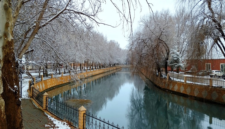 Elbistan’da kısa da olsa Kar sevinci yaşandı.