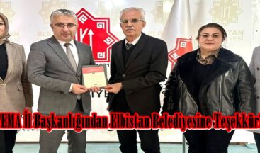 TEMA İl Başkanlığından Elbistan Belediyesine Teşekkür!
