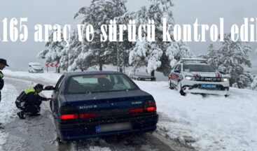 22.165 araç ve sürücü kontrol edildi.