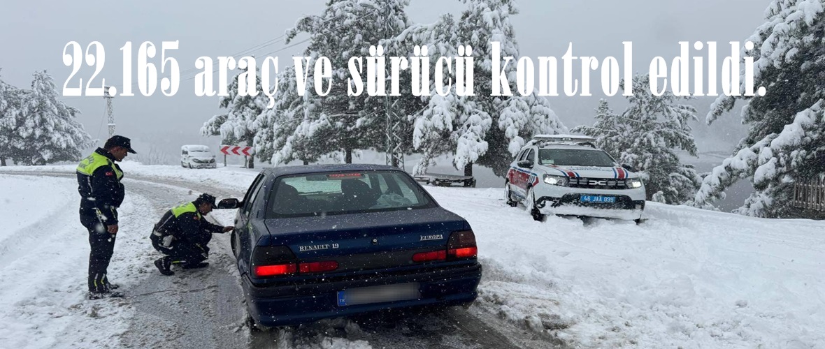 22.165 araç ve sürücü kontrol edildi.