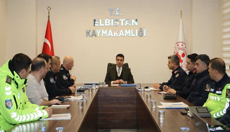 Elbistan’da Genel Asayiş ve Güvenlik Değerlendirme Toplantısı Gerçekleştirildi.