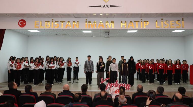 Elbistan’da İstiklal Marşının Kabulü ve Mehmet Akif’i Anma programı düzenlendi.