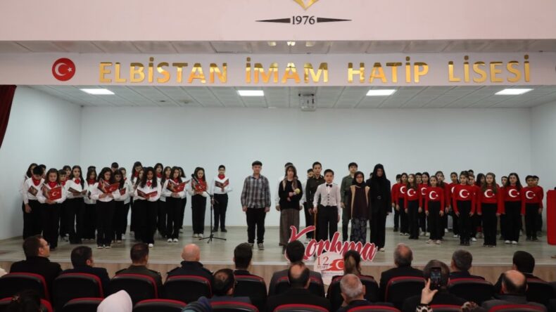 Elbistan’da İstiklal Marşının Kabulü ve Mehmet Akif’i Anma programı düzenlendi.