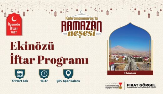 Büyükşehir, Ekinözü’nde Ramazan Sofrası Kuruyor.