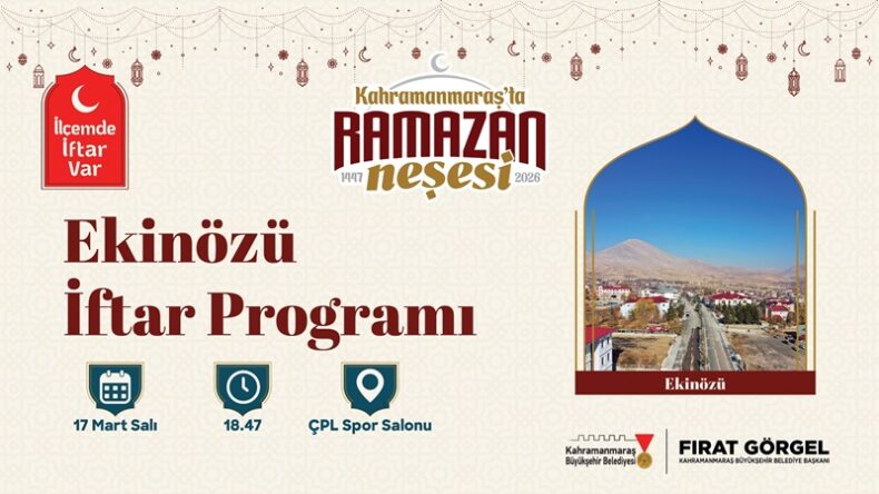 Büyükşehir, Ekinözü’nde Ramazan Sofrası Kuruyor.