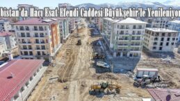 Elbistan’da Hacı Esat Efendi Caddesi Büyükşehir’le Yenileniyor.